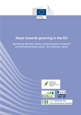 Steps Towards Greening in the EU