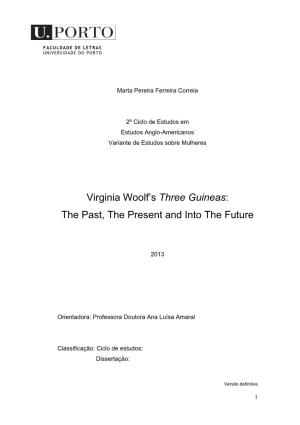 Virginia Woolf's Three Guineas