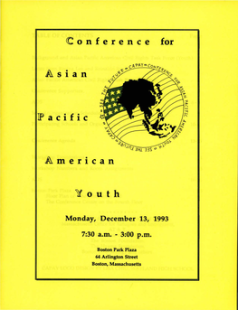 Program Booklet for the Coalition for Asian Pacific American Youth