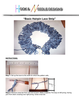 Basic Hairpin Lace Strip”