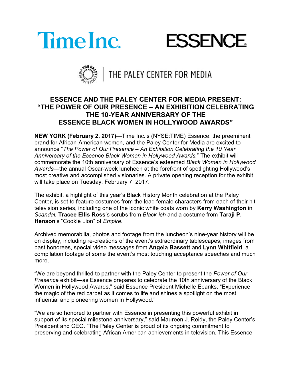 Essence and the Paley Center for Media Present: “The