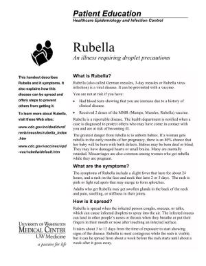 Pt Education-Rubella
