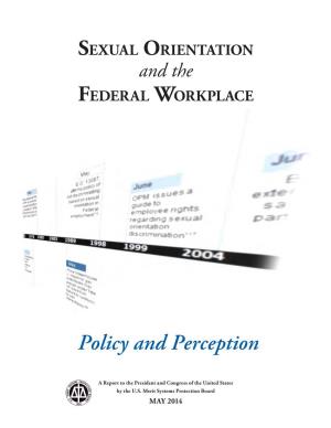 Sexual Orientation and the Federal Workplace