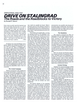 DRIVE on STALINGRAD the Roads and the Roadblocks to Victory by Ronald P