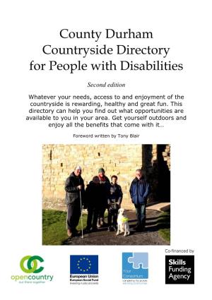 County Durham Countryside Directory for People with Disabilities Open