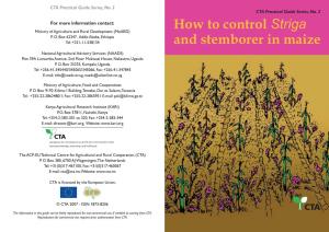 How to Control Striga and Stemborer in Maize Alternative Ways of Controlling Striga and Stemborer How Does a ‘Push-Pull’ System Work?