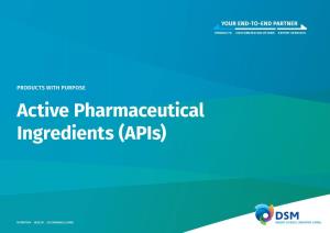 Active Pharmaceutical Ingredients (Apis)