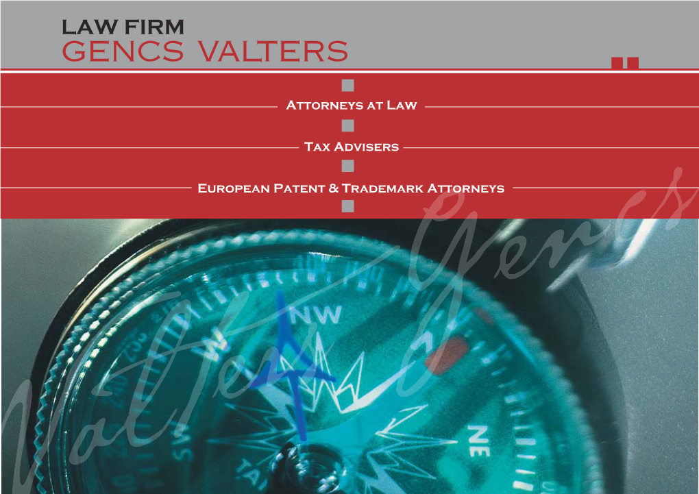 Attorneys at Law Tax Advisers European Patent & Trademark