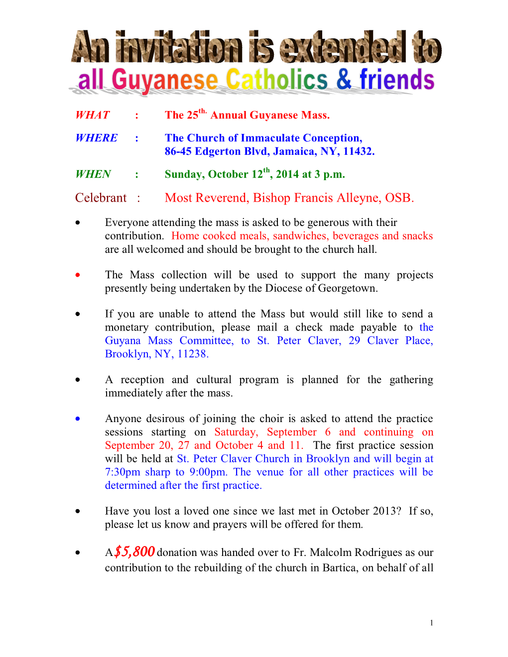 2014 Guyana Annual Mass Flier(1)