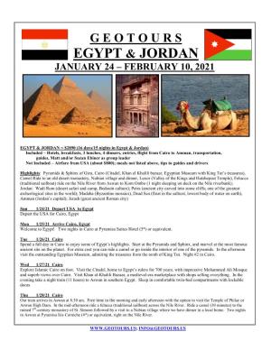 Egypt & Jordan