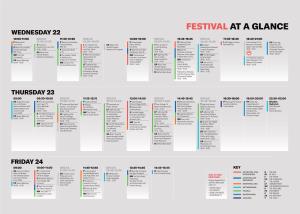 Festival at a Glance