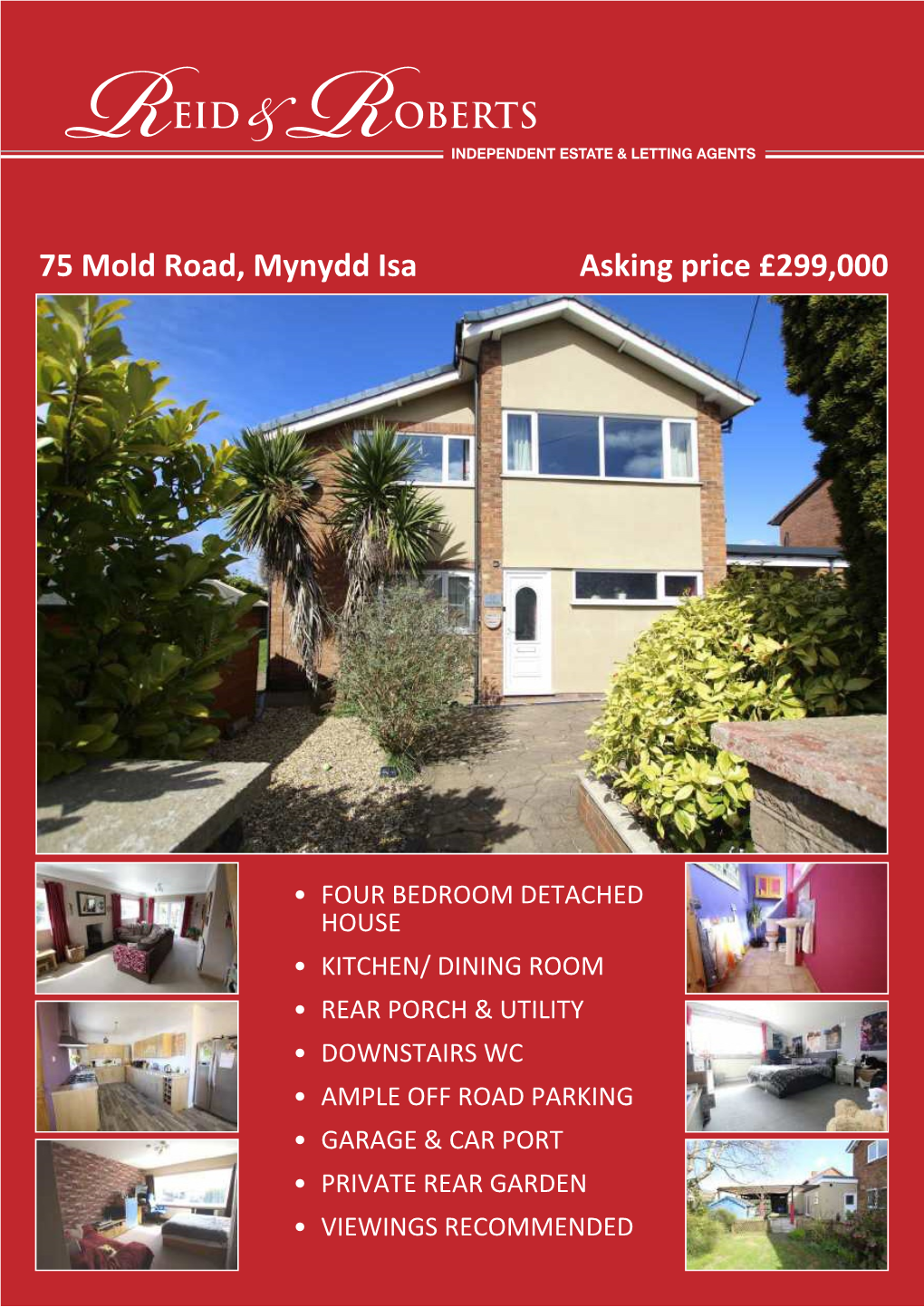 75 Mold Road, Mynydd Isa Asking Price £299,000