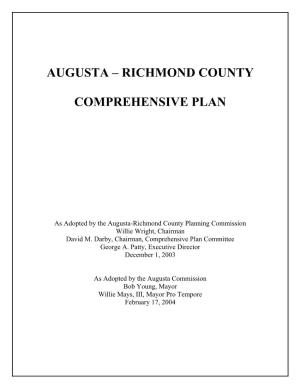 Richmond County Comprehensive Plan