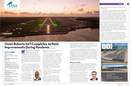 Owen Roberts Int'l Completes Airfield Improvements During Pandemicby