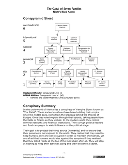 Conspyramid Sheet 6 5 4 3 2 1 Conspiracy Summary