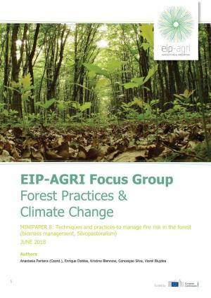 EIP-AGRI Focus Group Forest Practices & Climate Change