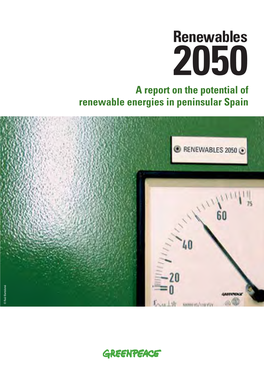A Report on the Potential of Renewable Energies in Peninsular Spain