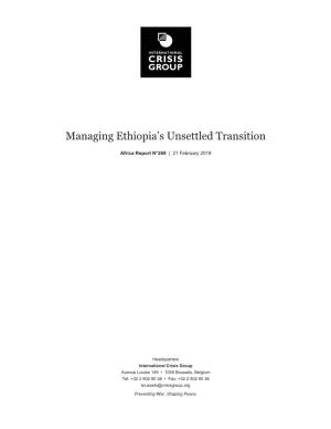 Managing Ethiopia's Transition