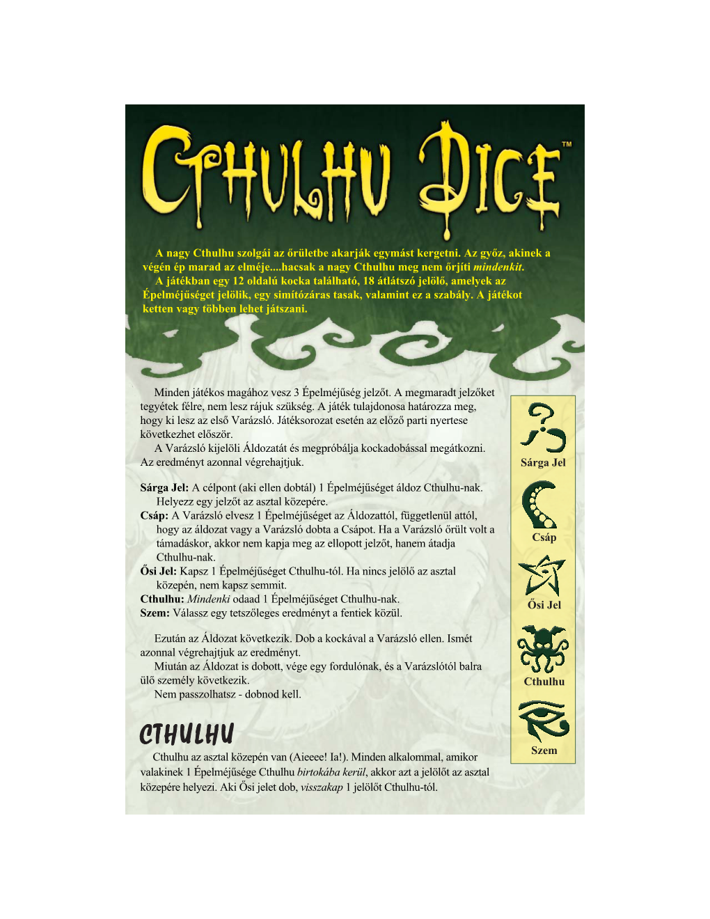 Cthulhu Dice Rules.Qxd:Layout 1