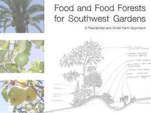 Food and Food Forests for Southwest Gardens a Residential and Small Farm Approach the Problem: Food Insecurity