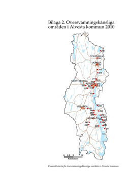 Bilaga 2. Översvämningskänsliga Områden I Alvesta Kommun 2010