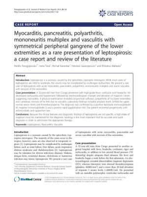 Myocarditis, Pancreatitis, Polyarthritis, Mononeuritis Multiplex And