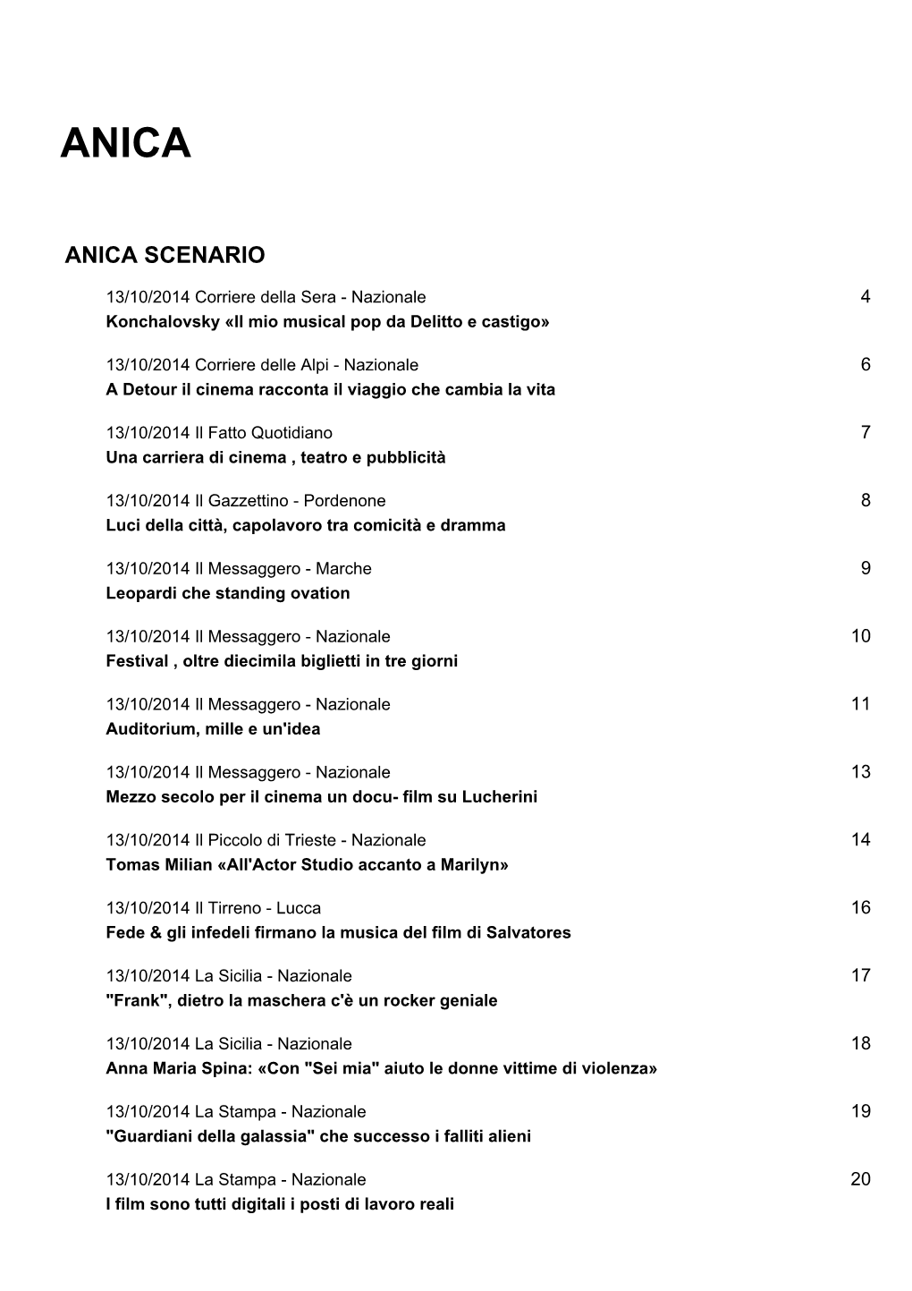 Anica Scenario