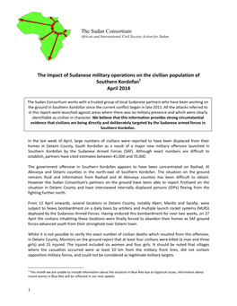 The Sudan Consortium the Impact of Sudanese Military Operations On