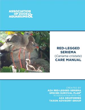 Red-Legged Seriema Care Manual