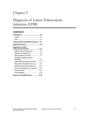 Chapter 5 Diagnosis of Latent Tuberculosis Infection (LTBI)