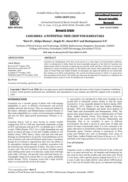 Research Article CASUARINA