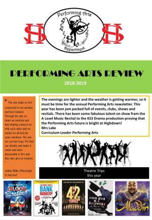 Performing Arts Review 2018-2019