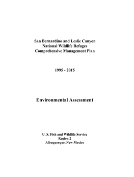 Environmental Assessment