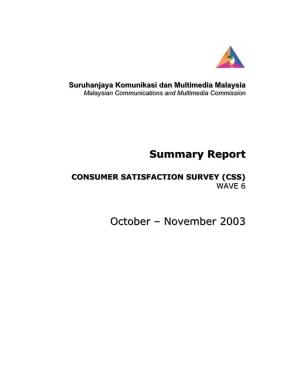Summary Report October