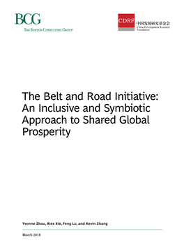 The Belt and Road Initiative: an Inclusive and Symbiotic Approach to Shared Global Prosperity
