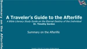 A Traveler's Guide to the Afterlife Summary