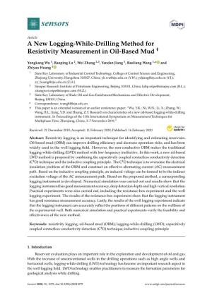 A New Logging-While-Drilling Method for Resistivity Measurement