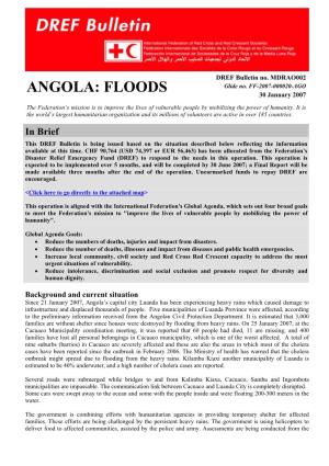 ANGOLA: FLOODS 30 January 2007