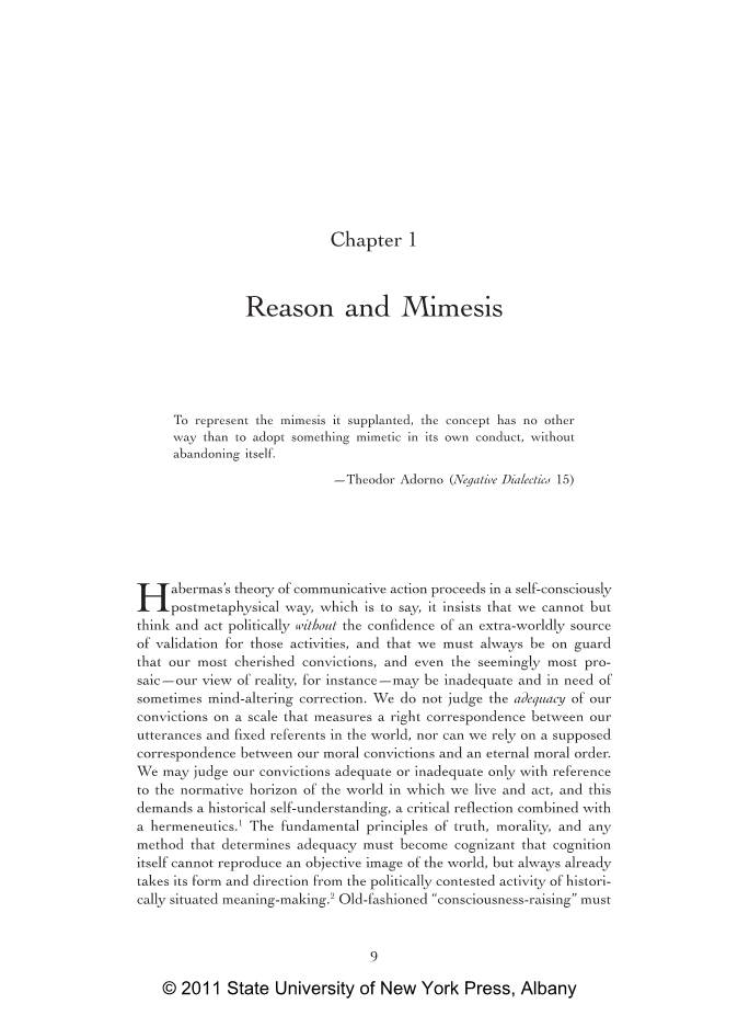 Reason and Mimesis