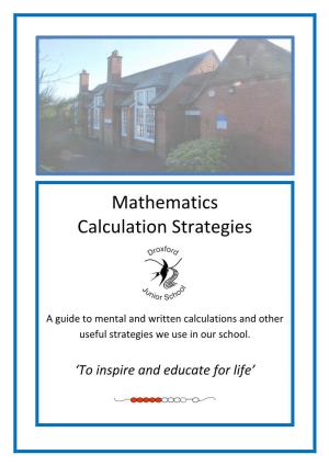 Mathematics Calculation Strategies