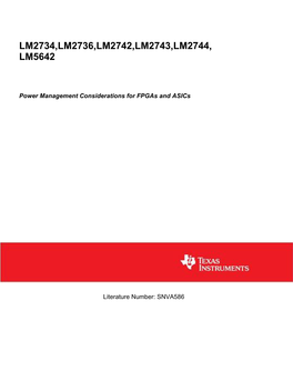 Power Management Considerations for Fpgas and Asics