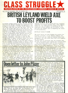 British Leyland Wield Axe to Boost Profits