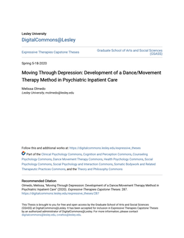 Development of a Dance/Movement Therapy Method in Psychiatric Inpatient Care