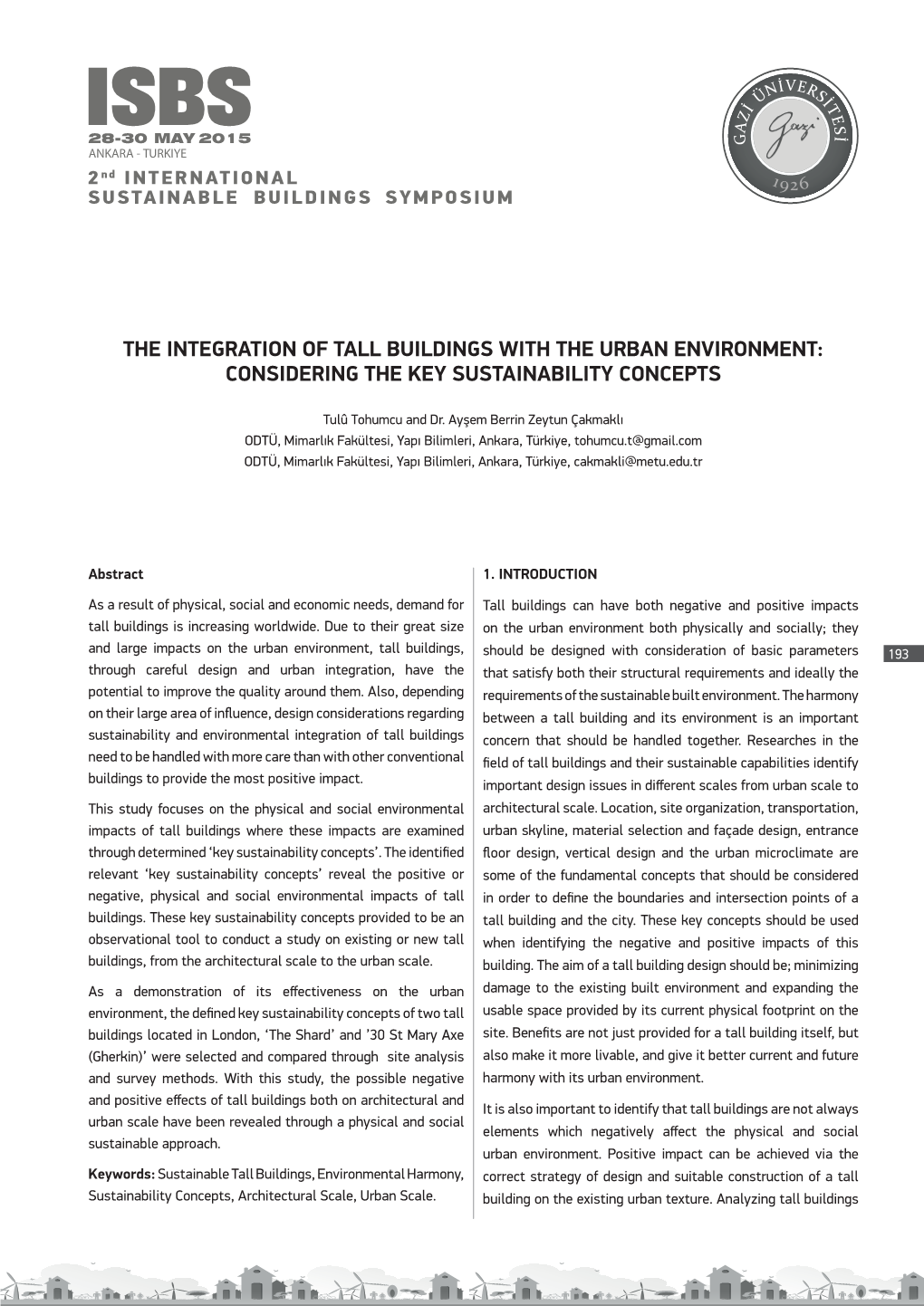 Considering the Key Sustainability Concepts