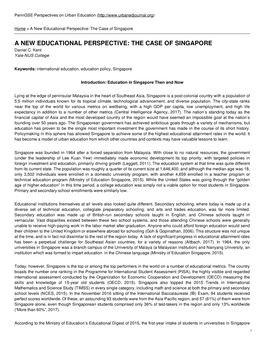 The Case of Singapore