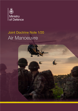 Joint Doctrine Note 1/20, Air Manoeuvre