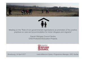 Presentation by Ivana Milanovic-Djukic, Danish Refugee