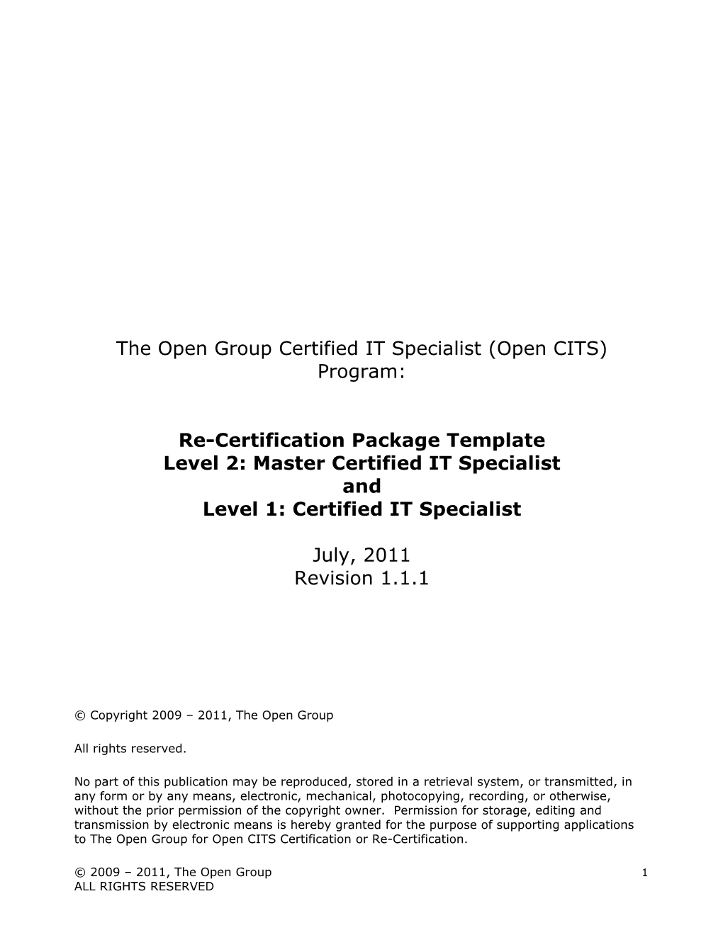 Certification Package Template V2.1