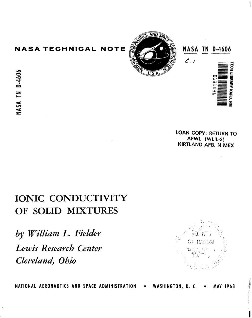 Ionic Conductivity of Solid Mixtures