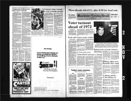 Voter Turnout Ahead of 1972